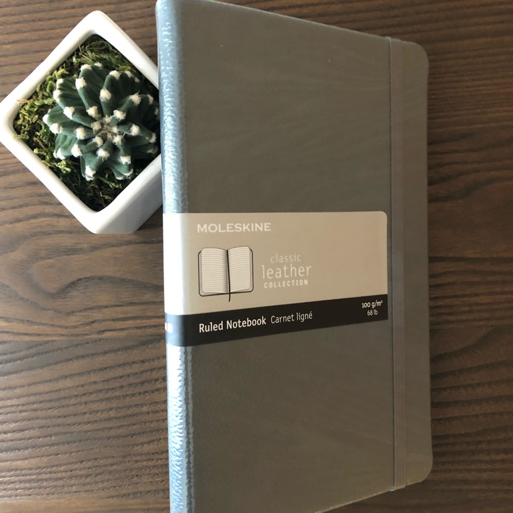 NWT Moleskin Leather Notebook
